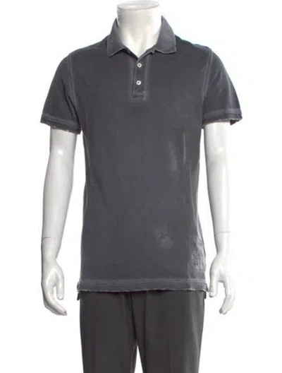 Pre-owned Zadig & Voltaire Short Sleeve Shirt In Gray