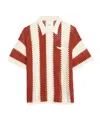 Zadig & Voltaire Womens Judo Ciara Striped Cotton-crochet Shirt In Red