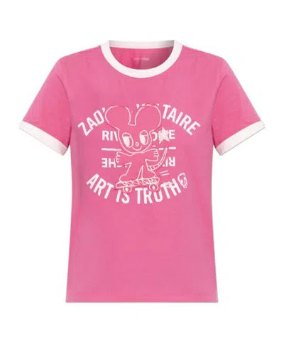 Zadig & Voltaire Short Sleeve T-shirt In Pink