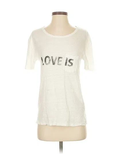Pre-owned Zadig & Voltaire Short Sleeve T-shirt In White