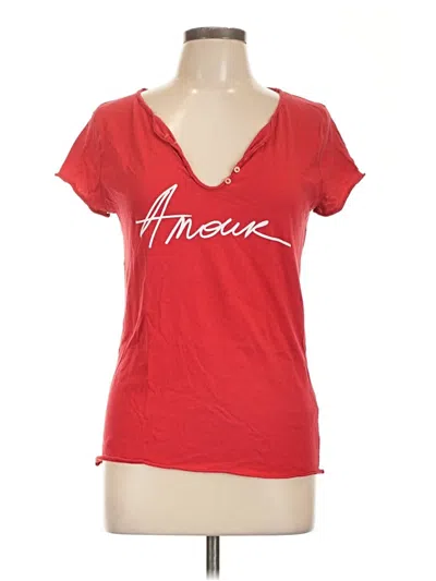 Pre-owned Zadig & Voltaire Short Sleeve T-shirt In Red