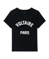 Zadig & Voltaire Alys Voltaire Paris Cotton Graphic T-shirt In Black