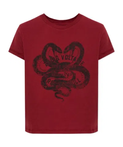 Zadig & Voltaire Short-sleeved T-shirt In Red