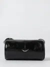 Zadig & Voltaire Le Doudou Vintage Patent Crossbody Bag In Black