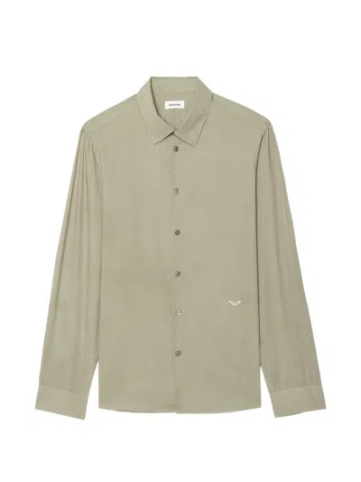 Zadig & Voltaire Sid Shirt In Burgundy