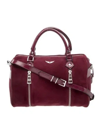 Pre-owned Zadig & Voltaire Signature Sunny Medium In Purple