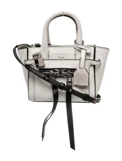 Pre-owned Zadig & Voltaire Signature Top Handle Bag In White