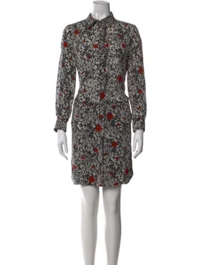 Pre-owned Zadig & Voltaire Silk Knee-length Dress In Black