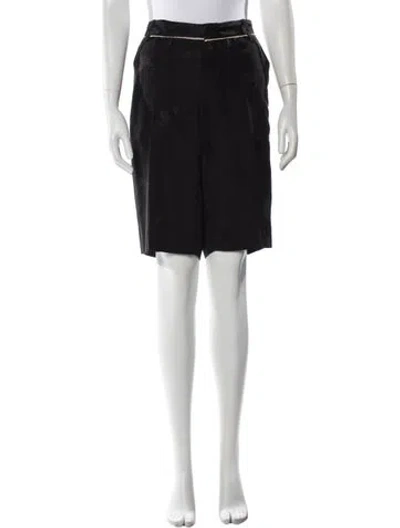 Pre-owned Zadig & Voltaire Silk Knee-length Shorts In Black