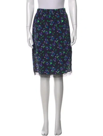 Pre-owned Zadig & Voltaire Silk Knee-length Skirt In Black