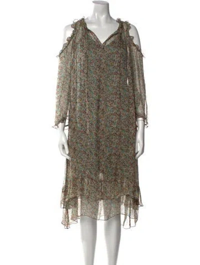 Pre-owned Zadig & Voltaire Silk Midi Length Dress