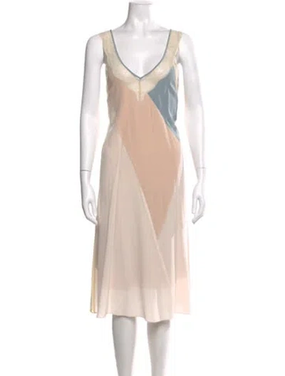 Pre-owned Zadig & Voltaire Silk Midi Length Dress In Pink