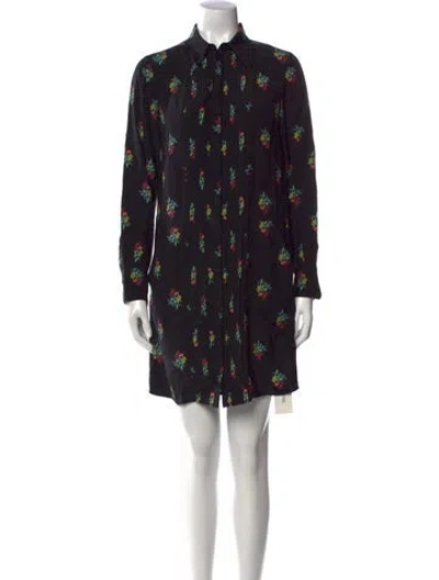 Pre-owned Zadig & Voltaire Silk Mini Dress In Black