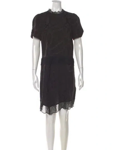 Pre-owned Zadig & Voltaire Silk Mini Dress In Black