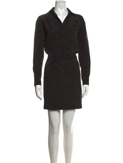 Pre-owned Zadig & Voltaire Silk Mini Dress In Black
