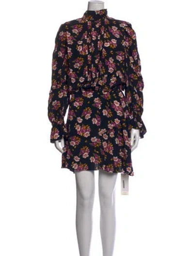 Pre-owned Zadig & Voltaire Silk Mini Dress In Black