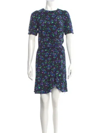 Pre-owned Zadig & Voltaire Silk Mini Dress In Blue