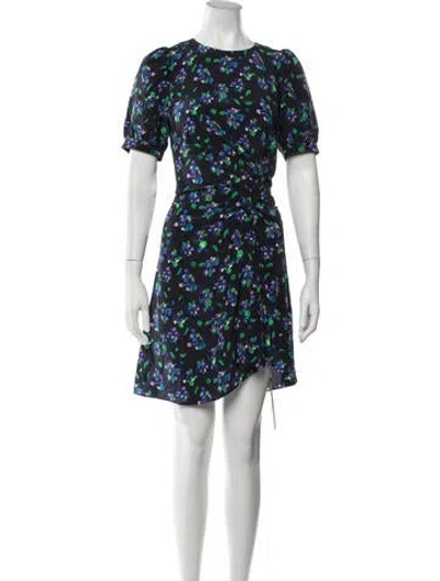 Pre-owned Zadig & Voltaire Silk Mini Dress In Blue