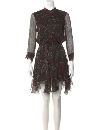Pre-owned Zadig & Voltaire Silk Mini Dress In Neutral