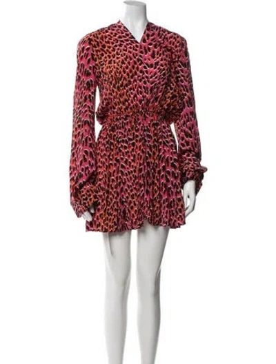 Pre-owned Zadig & Voltaire Silk Mini Dress In Orange