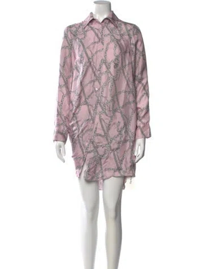 Pre-owned Zadig & Voltaire Silk Mini Dress In Pink