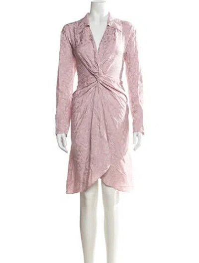 Pre-owned Zadig & Voltaire Silk Mini Dress In Pink
