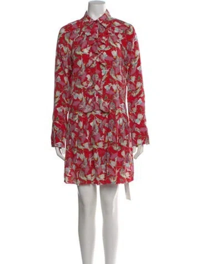 Pre-owned Zadig & Voltaire Silk Mini Dress In Red