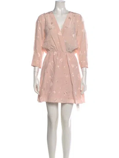 Pre-owned Zadig & Voltaire Silk Mini Dress W/ Tags In Pink