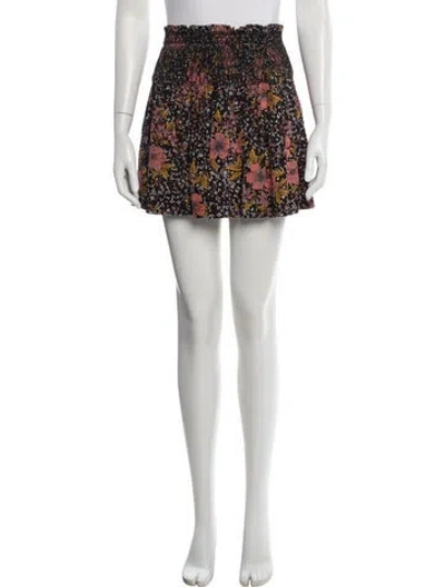 Pre-owned Zadig & Voltaire Silk Mini Skirt In Black