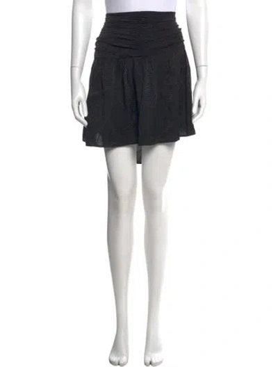 Pre-owned Zadig & Voltaire Silk Mini Skirt In Black