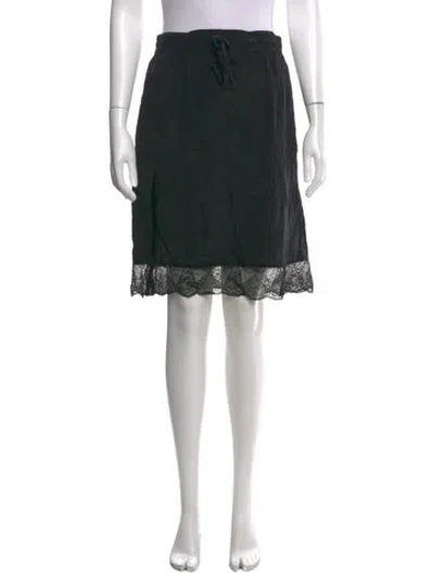 Pre-owned Zadig & Voltaire Silk Mini Skirt In Black