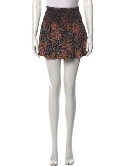 Pre-owned Zadig & Voltaire Silk Mini Skirt In Black