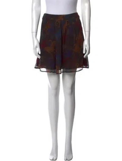 Pre-owned Zadig & Voltaire Silk Mini Skirt W/ Tags In Black