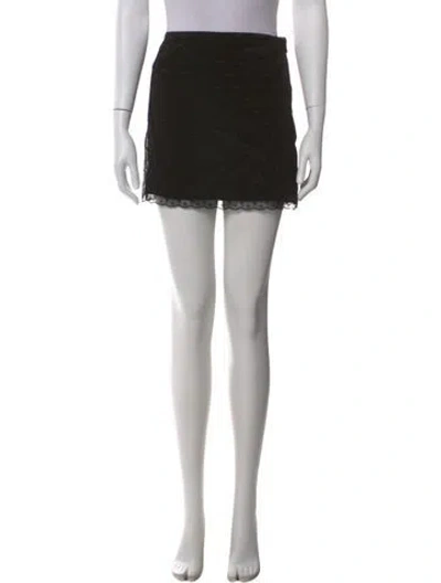 Pre-owned Zadig & Voltaire Silk Mini Skirt W/ Tags In Black