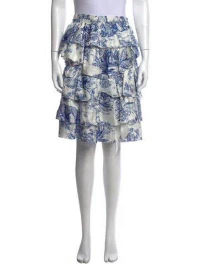 Pre-owned Zadig & Voltaire Silk Mini Skirt In White
