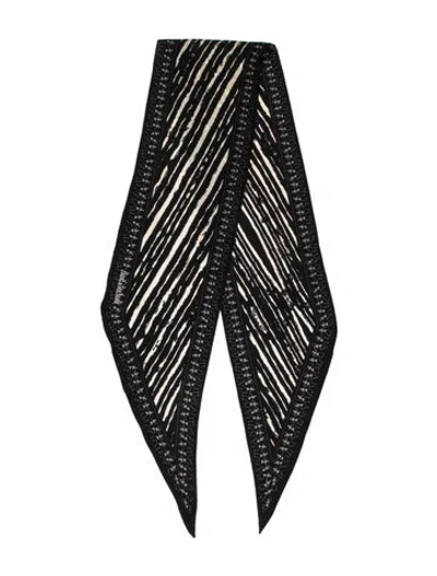 Pre-owned Zadig & Voltaire Silk Paisley Print Scarf In Multi