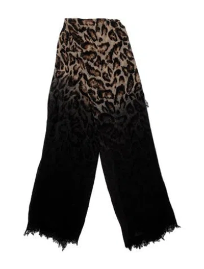 Pre-owned Zadig & Voltaire Silk Printed Scarf In Black