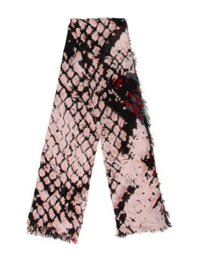 Pre-owned Zadig & Voltaire Silk Printed Scarf In Blue