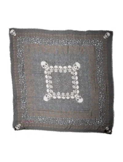 Pre-owned Zadig & Voltaire Silk Printed Scarf In Green