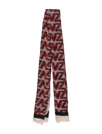 Pre-owned Zadig & Voltaire Silk Printed Scarf In Red