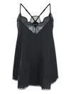 Zadig And Voltaire Silk Top In Black