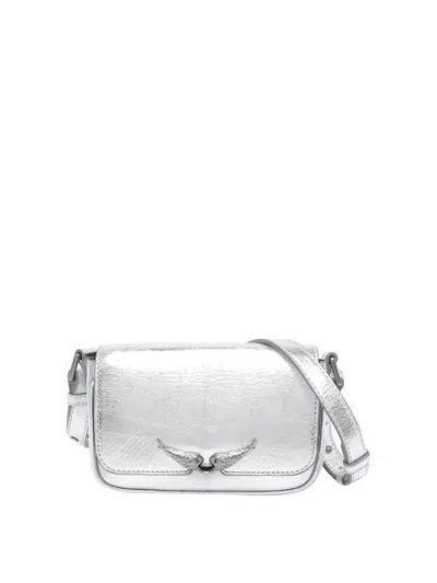 Zadig & Voltaire Silver Le Zazi Vintage Crossbody Bag
