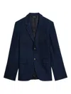 Zadig & Voltaire Single-breasted Notched-lapel Blazer In Blue