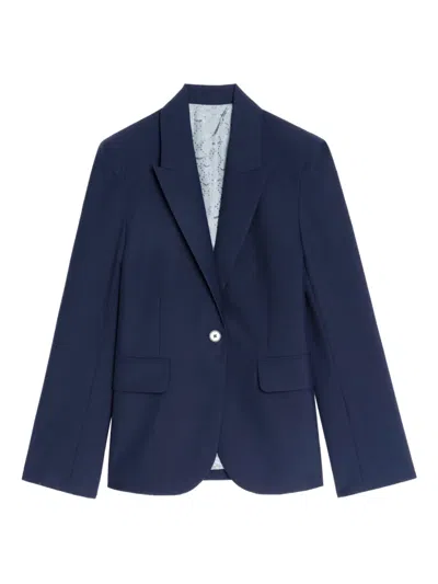 Zadig & Voltaire Single-button Blazer In Blue