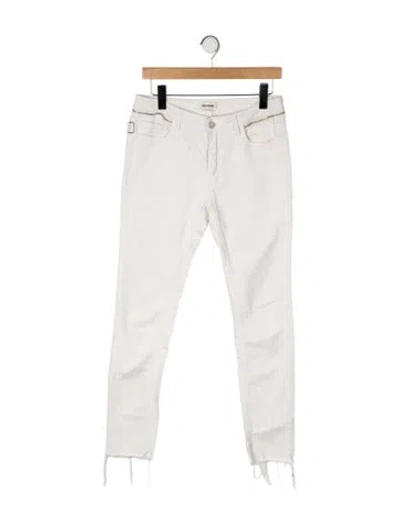 Pre-owned Zadig & Voltaire Skinny Leg Pants In Neutral