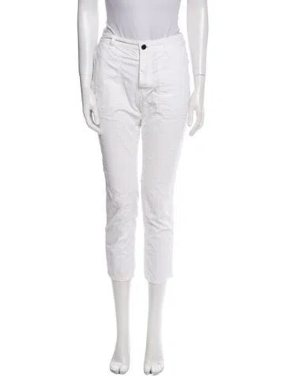 Pre-owned Zadig & Voltaire Skinny Leg Pants In White