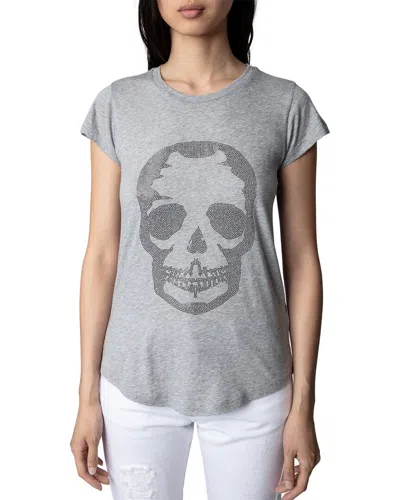 Zadig & Voltaire Skinny Skull Strass T-shirt