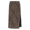 Zadig & Voltaire Lace-insert Skirt In Animal Print