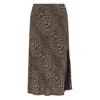Zadig & Voltaire Lace-insert Skirt In Animal Print
