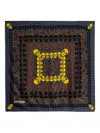 Zadig & Voltaire Womens Road Debbie Skull-print Silk Square Scarf In Brown